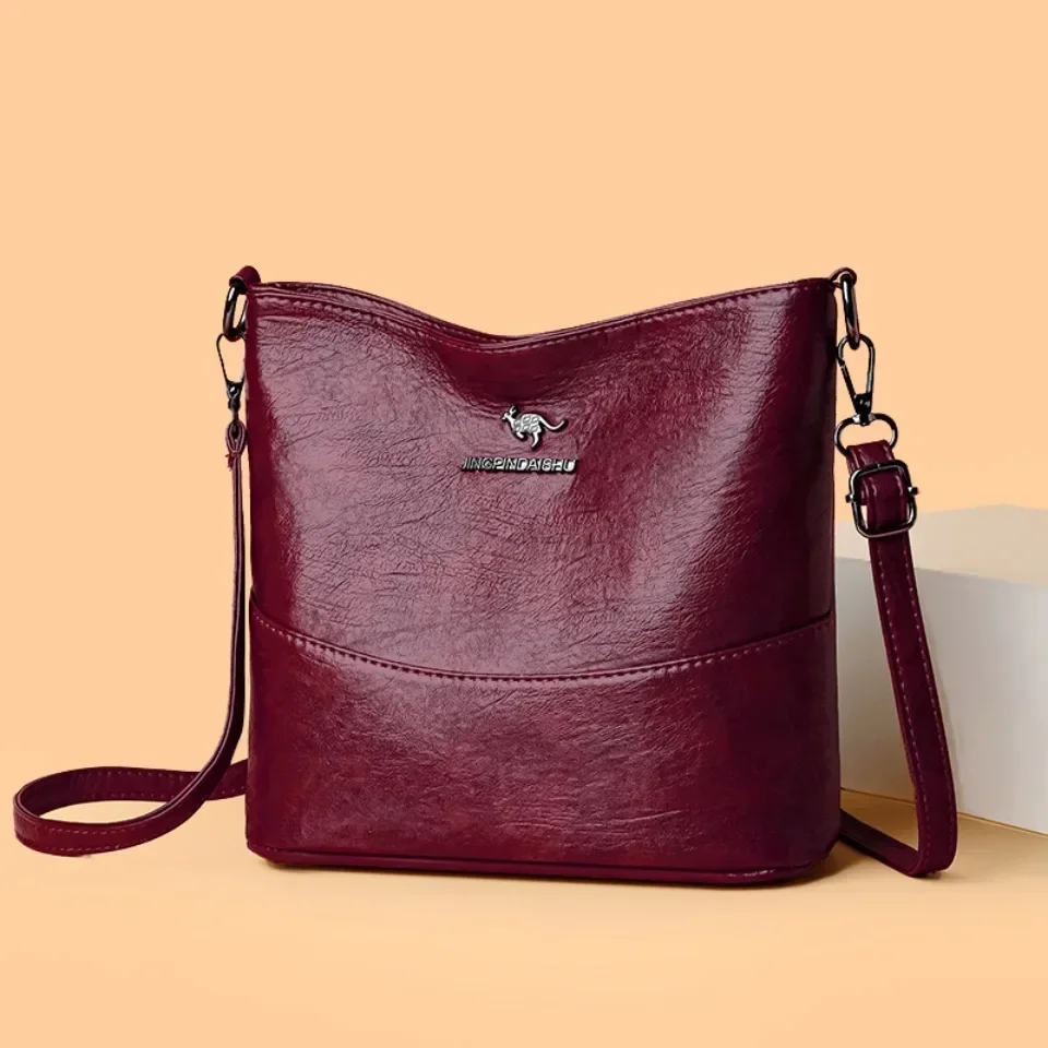 Women'S Kangaroo Bags - حقيبة كروس ناعمة من جلد البولي