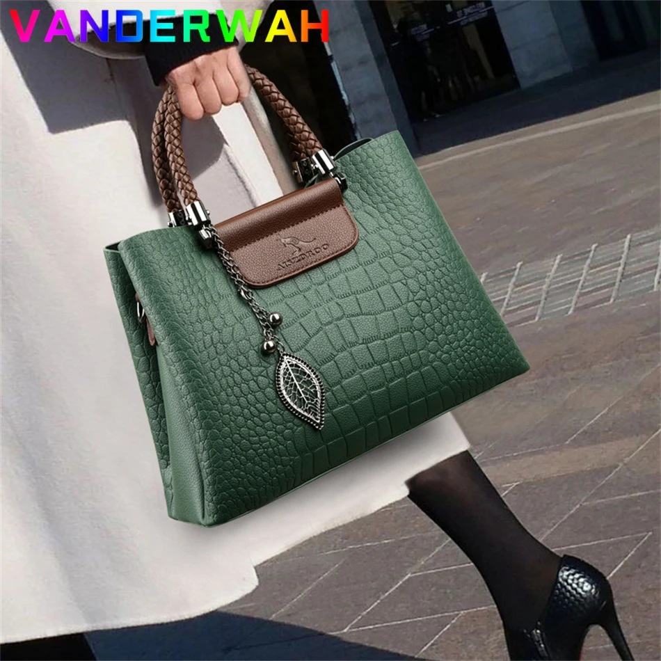Women'S Kangaroo Bags - حقيبة كروس من الجلد الأصلي مكونة