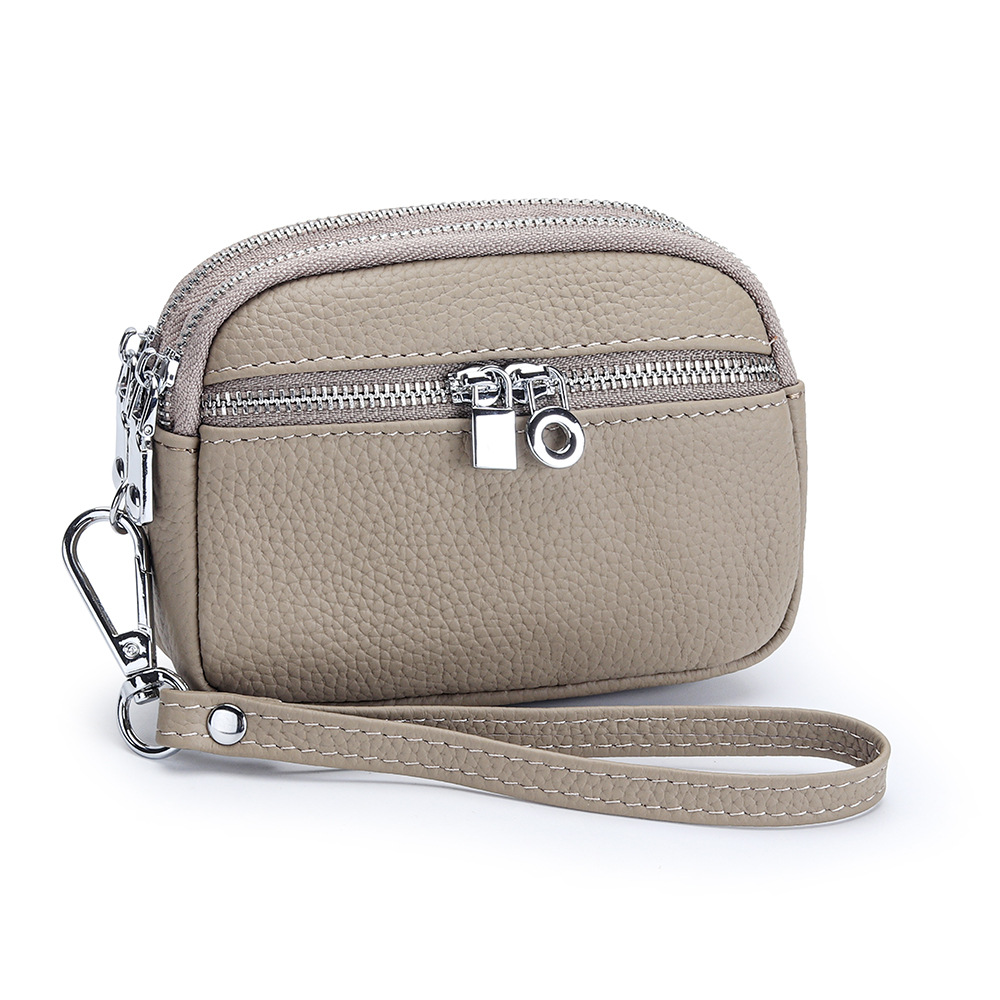 Women'S Bags Top 10 - حافظة بطاقات من الجلد الطبيعي بسحاب