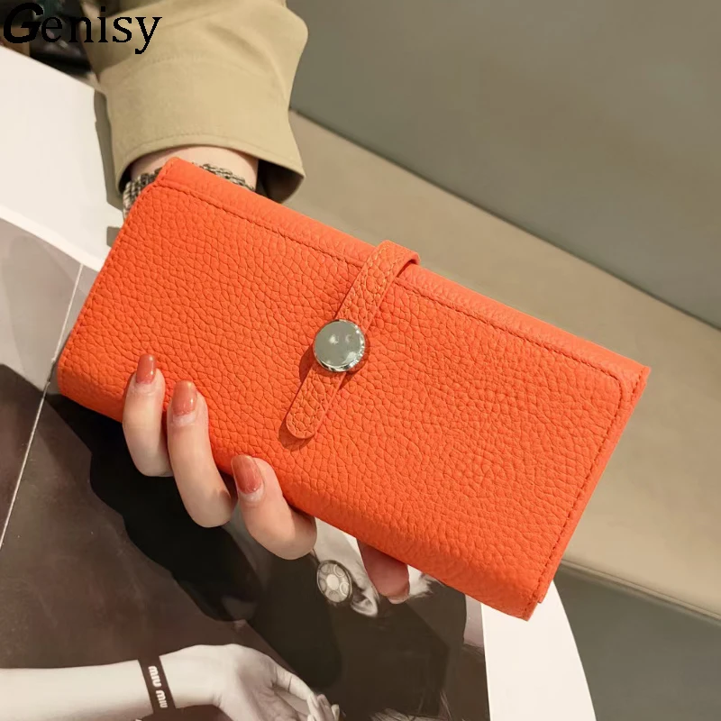 Women'S Bags Top 10 - محفظة جلدية أصلية للنساء مخلب طويل