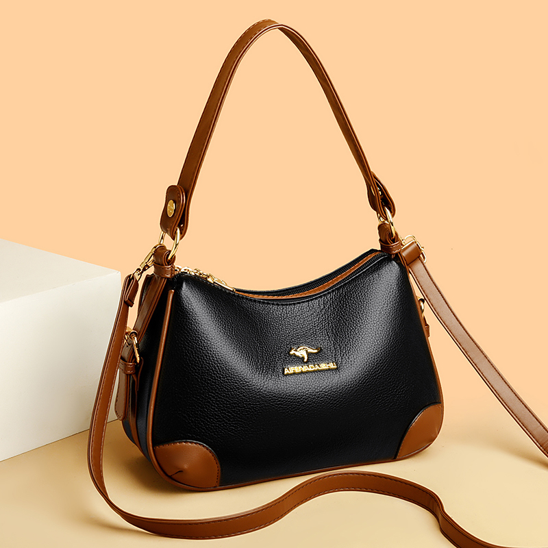 Women'S Kangaroo Bags - حقائب كروس جلدية ناعمة للنساء ،