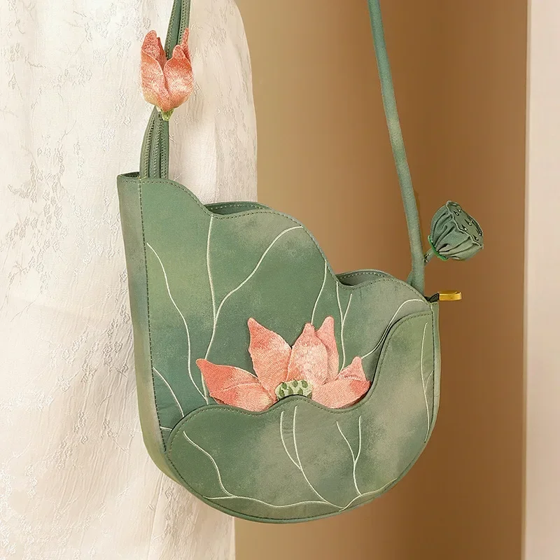 أنيقة النمط الصيني لوتس ليف ال - مراجعة Women'S Bags New Collection وسعره
