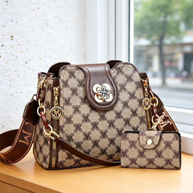 حقيبة كتف مطبوعة بتصميم عتيق،  - مراجعة Women Bags Crossbody وسعره