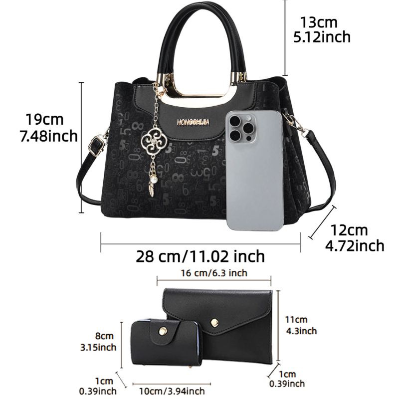 مجموعة حقائب يد نسائية من 3 قط - مراجعة Women Bags Crossbody وسعره