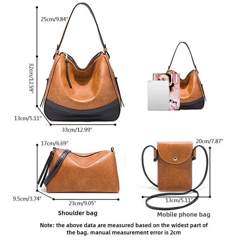 مجموعة حقائب نسائية - طقم من 4 - مراجعة Women Bags Crossbody وسعره