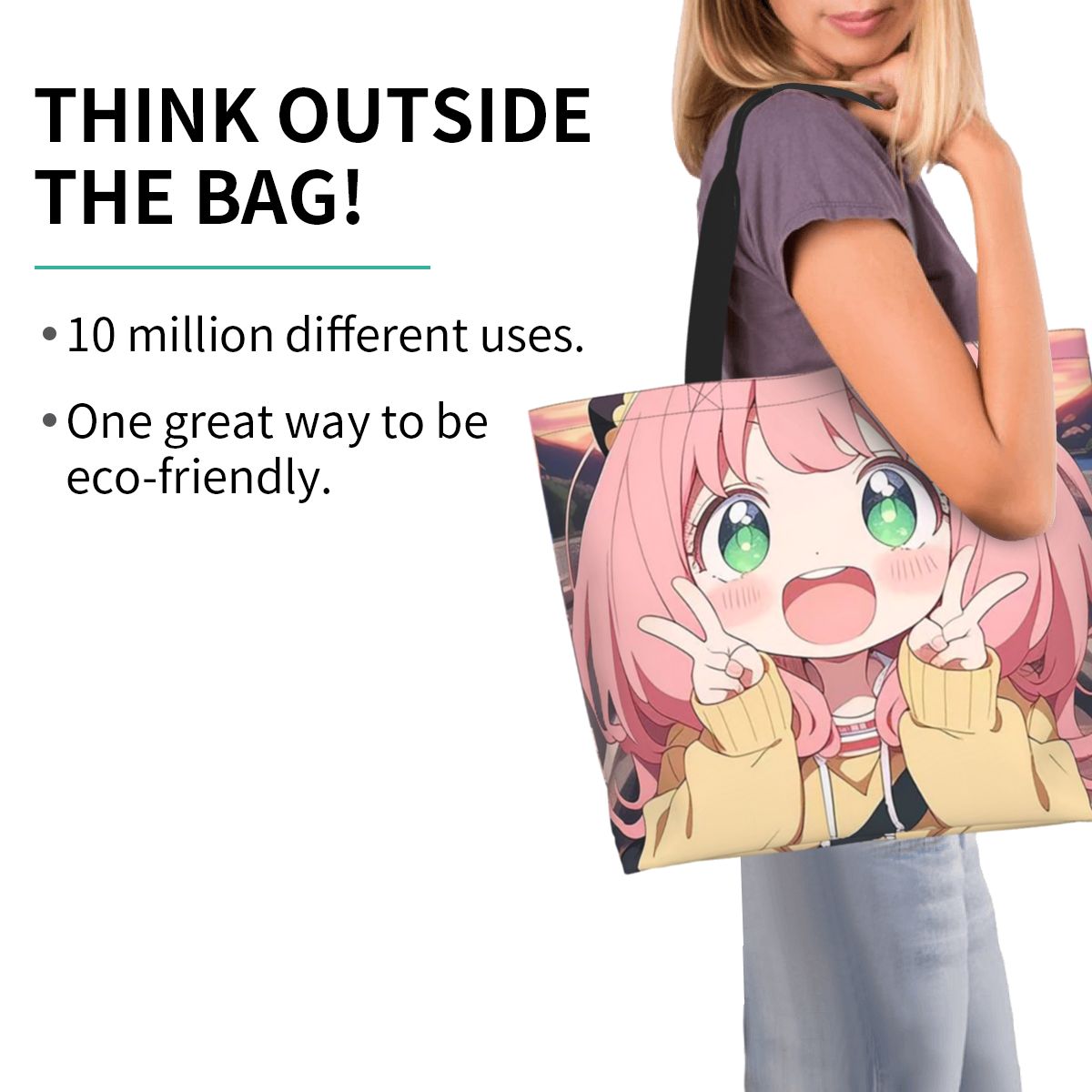 حقيبة تسوق من Spy X Family Ani - مراجعة Women X Bags وسعره