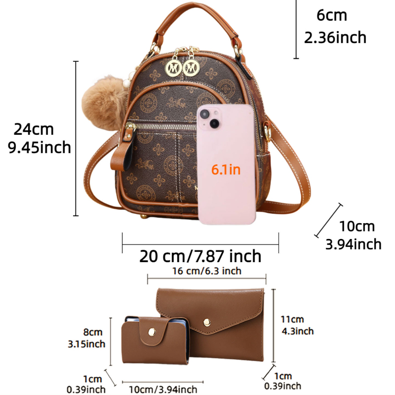 مجموعة حقائب نسائية من 3 قطع،  - مراجعة Women Bags Crossbody وسعره