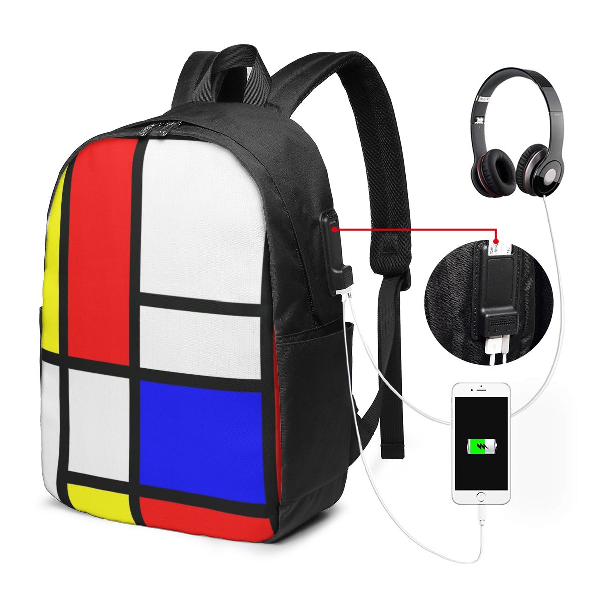 حقيبة ظهر من Piet Mondrian Com - مراجعة Women'S Bag وسعره
