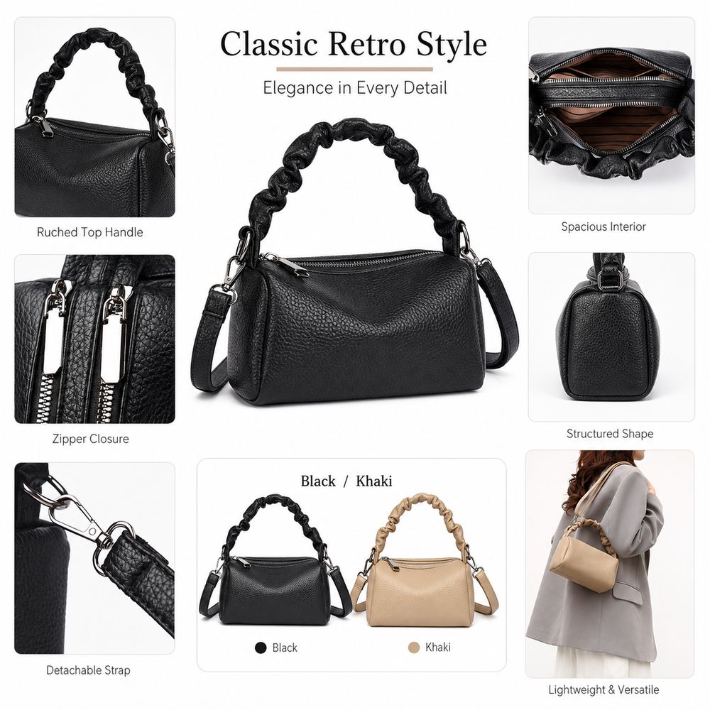 حقيبة كتف من الجلد الصناعي بتص - مراجعة Women'S Bags Top 10 وسعره