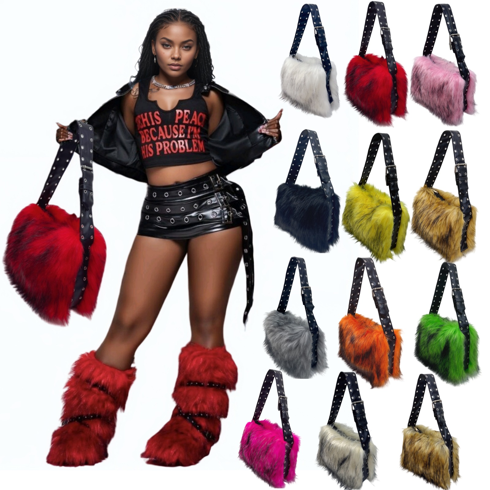 حقيبة نسائية من الفرو الصناعي  - مراجعة Women Bags Europe وسعره