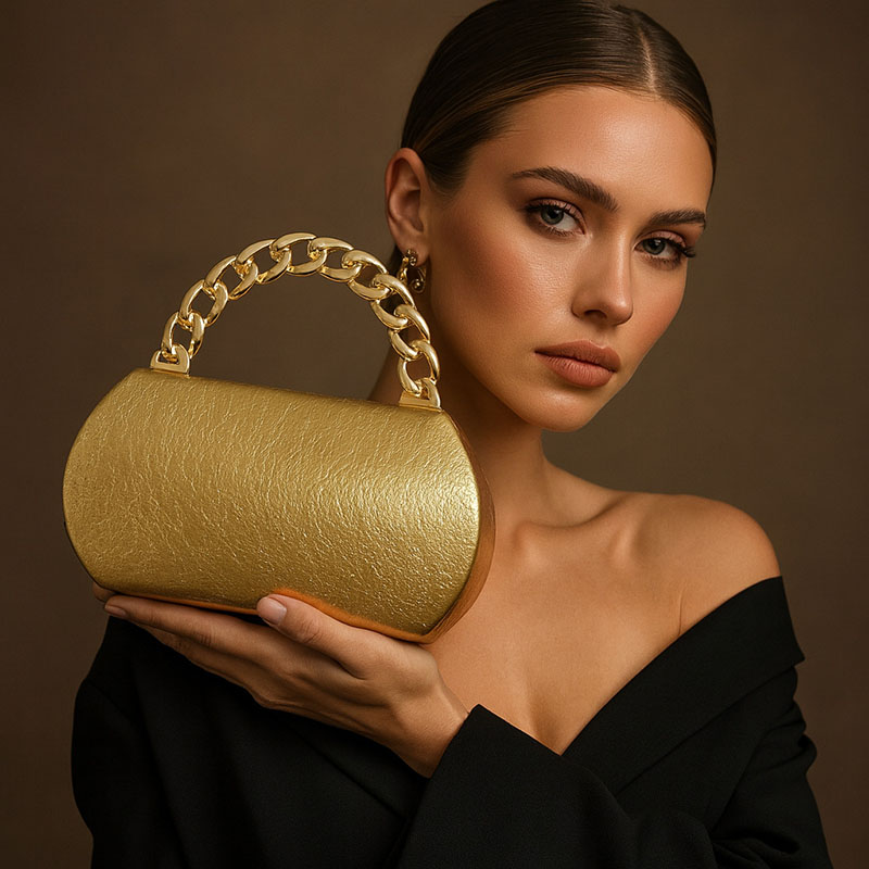 فاخر الذهب مشبك معدني صندوق مخ - مراجعة Women'S Evening Bags وسعره