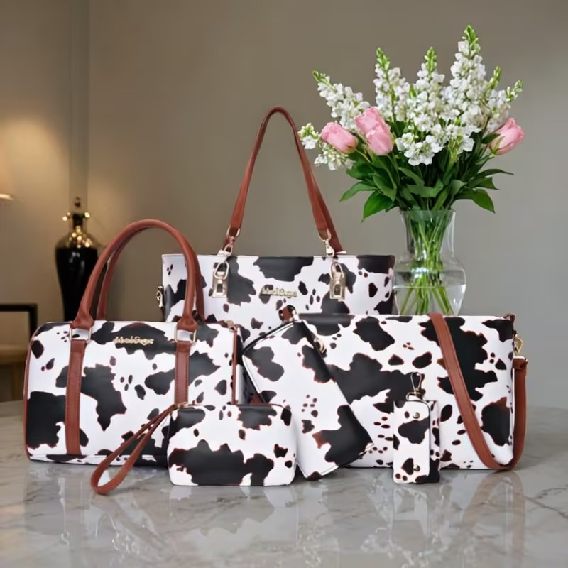مجموعة حقائب يد نسائية من 6 قط - مراجعة Women Bags Crossbody وسعره