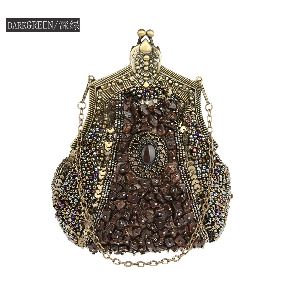 مخلب مطرز بالترتر اللؤلؤ للنسا - مراجعة Women Bags Offers وسعره