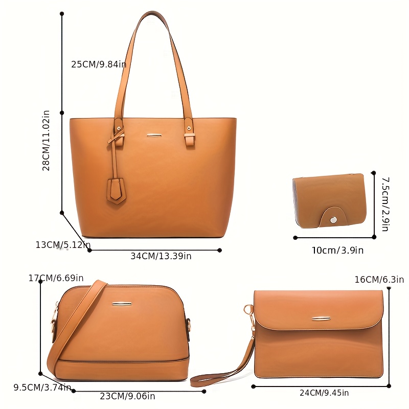 4 قطع أزياء المرأة حقيبة مجموع - مراجعة Women Bags Crossbody وسعره