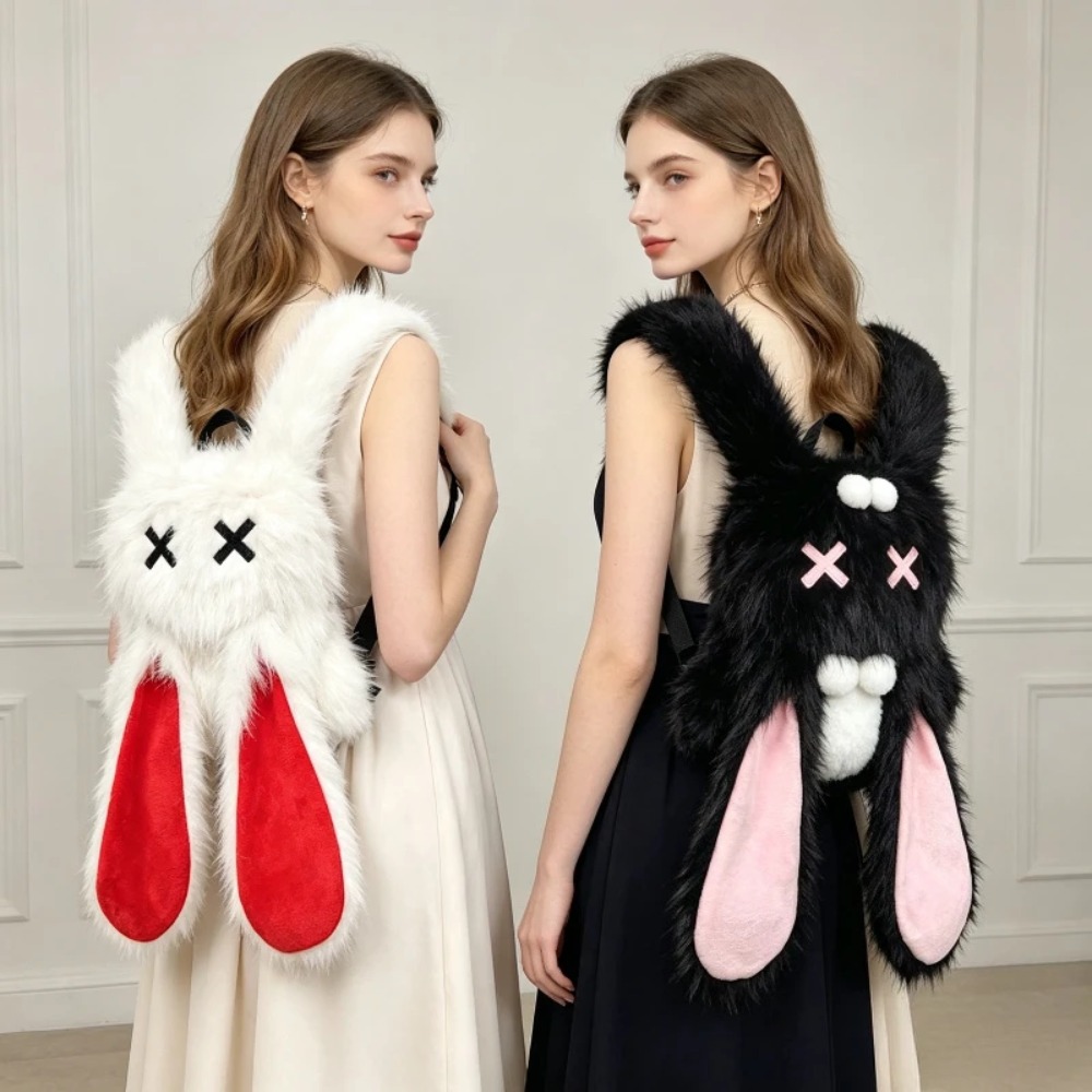 حقيبة ظهر على شكل أرنب مخملية  - مراجعة Women X Bags وسعره