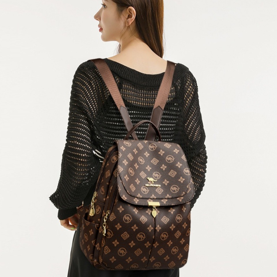 حقائب ظهر كلاسيكية مطبوعة على  - مراجعة Women'S Kangaroo Bags وسعره
