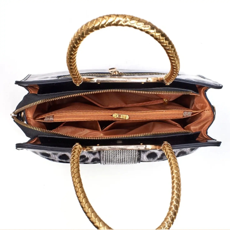 حقيبة نسائية بطبعة الفهد مع عق - مراجعة Women Bags Crossbody وسعره